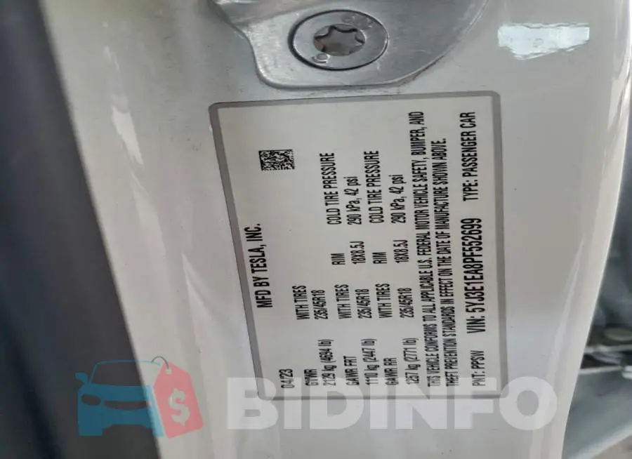 5YJ3E1EA8PF552699 Photo# 13