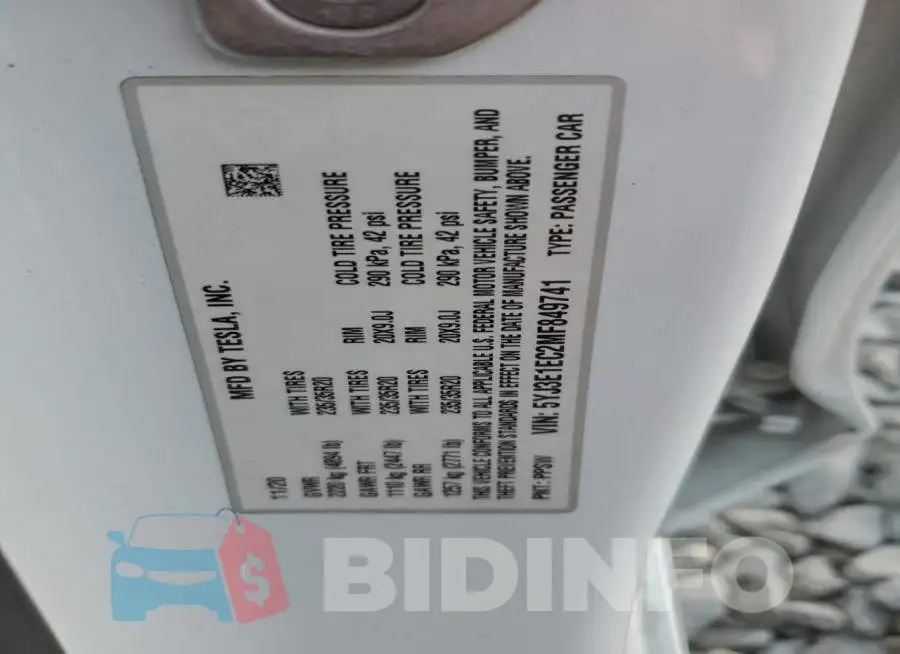 5YJ3E1EC2MF849741 Photo# 13