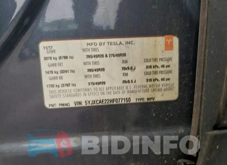 5YJXCAE22HF077150 Photo# 14