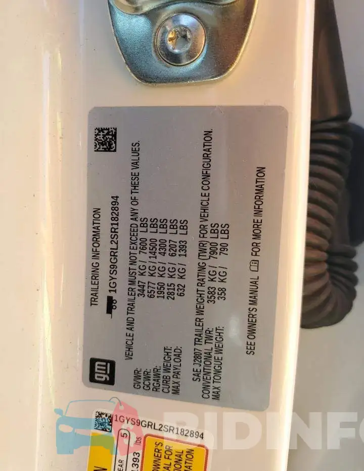 1GYS9GRL2SR182894 Photo# 13