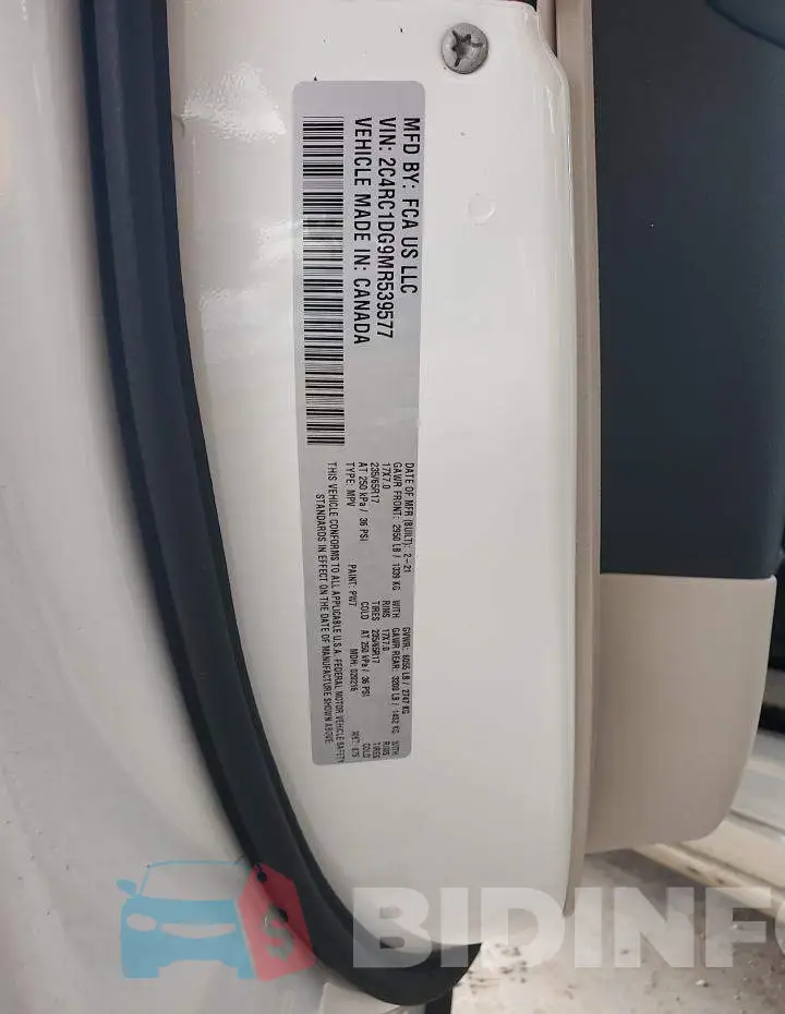 2C4RC1DG9MR539577 Photo# 13