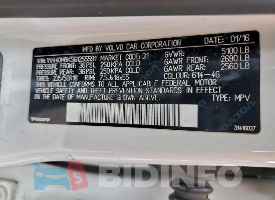 YV440MBK5G1255591 Photo# 12