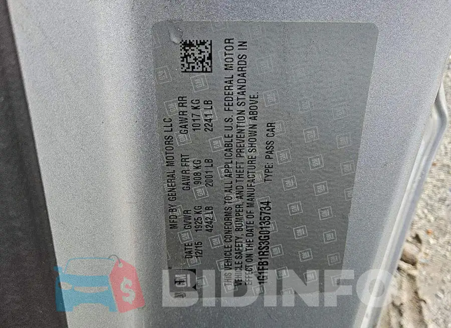 1G1FB1RS3G0135734 Photo# 12
