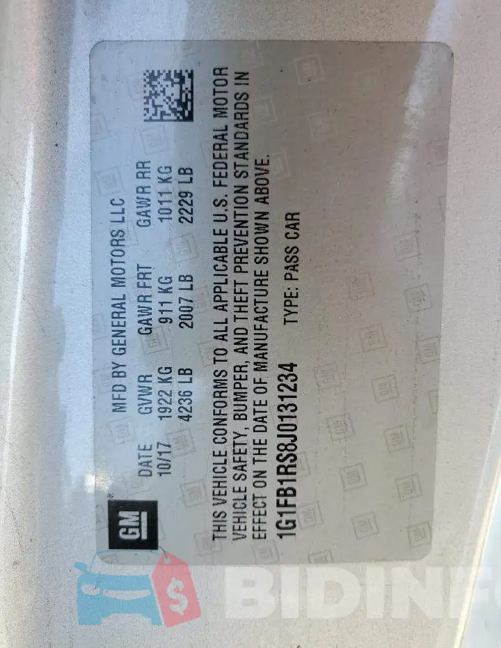1G1FB1RS8J0131234 Photo# 12