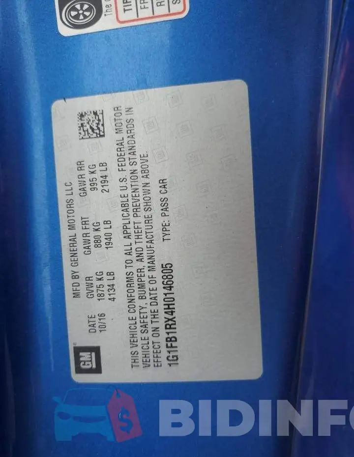 1G1FB1RX4H0146805 Photo# 12