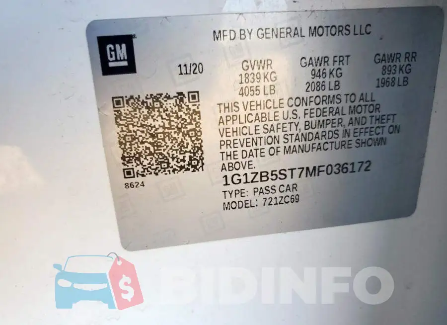1G1ZB5ST7MF036172 Photo# 12