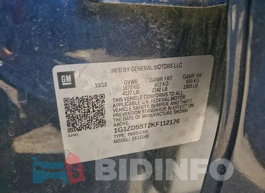 1G1ZD5ST2KF112176 Photo# 12