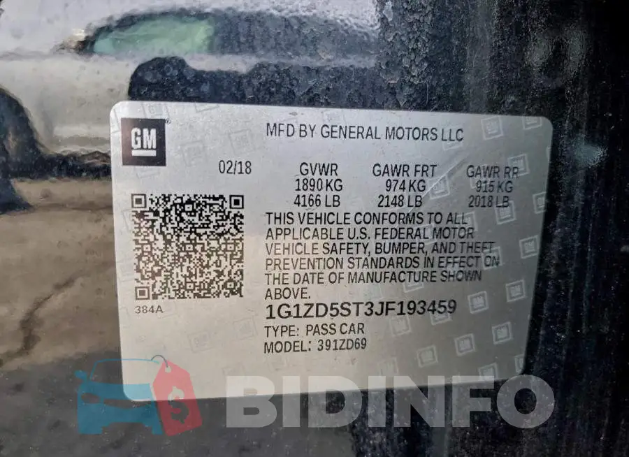 1G1ZD5ST3JF193459 Photo# 12