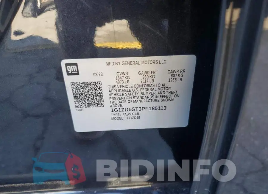 1G1ZD5ST3PF185113 Photo# 12