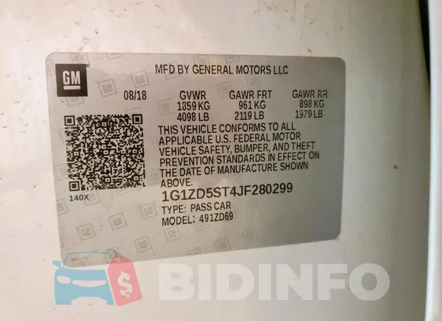 1G1ZD5ST4JF280299 Photo# 12