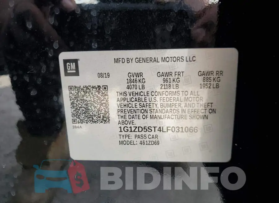 1G1ZD5ST4LF031066 Photo# 12