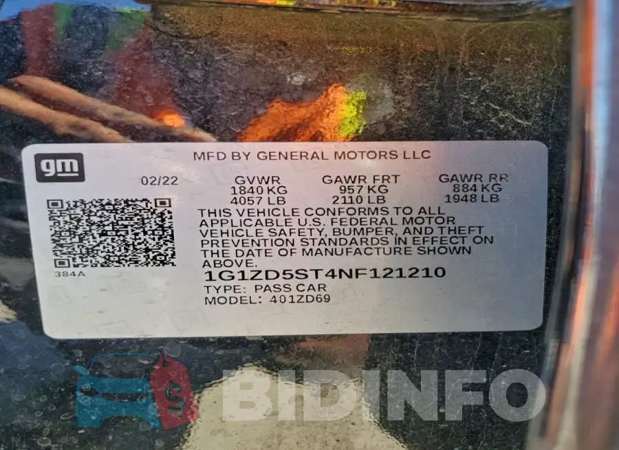 1G1ZD5ST4NF121210 Photo# 12