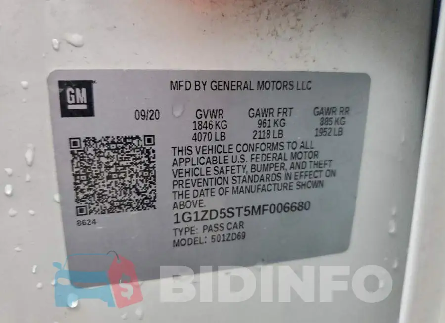 1G1ZD5ST5MF006680 Photo# 12