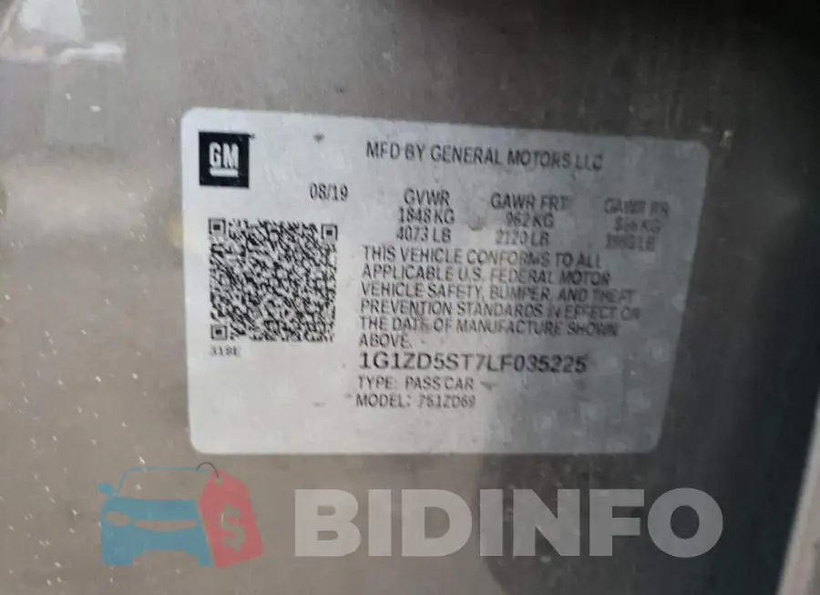 1G1ZD5ST7LF035225 Photo# 13
