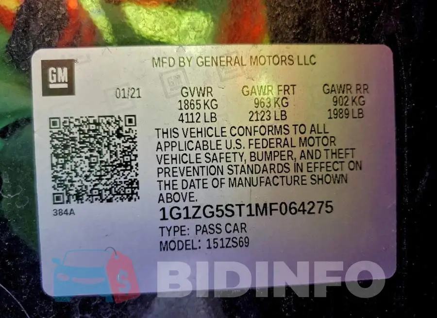 1G1ZG5ST1MF064275 Photo# 13