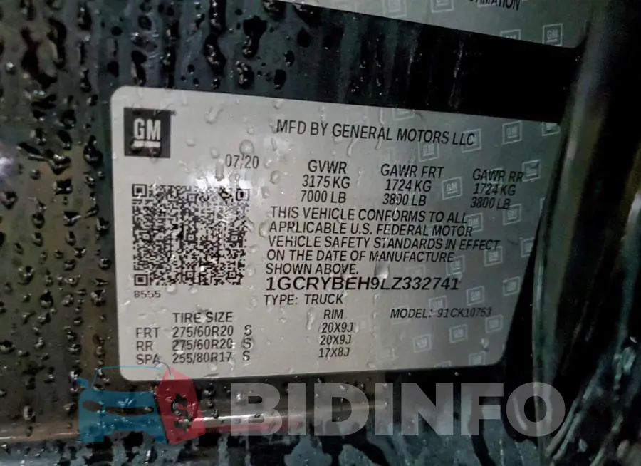 1GCRYBEH9LZ332741 Photo# 13