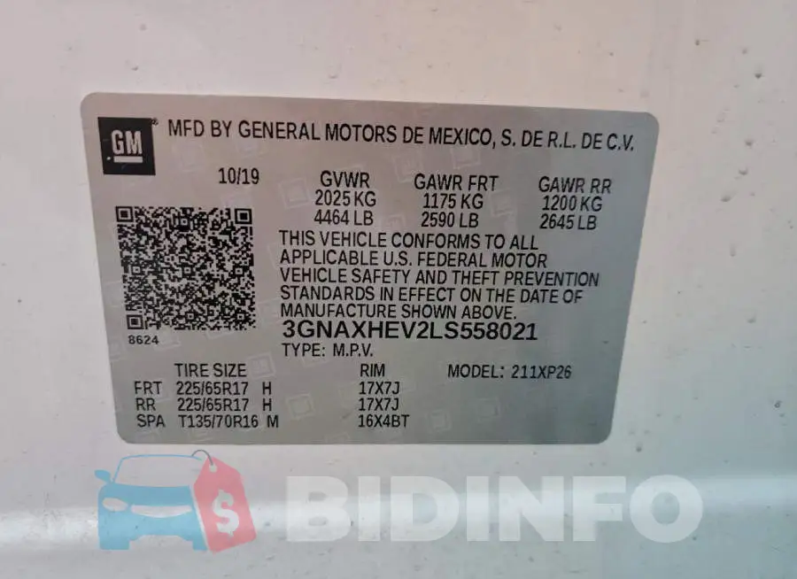 3GNAXHEV2LS558021 Photo# 12