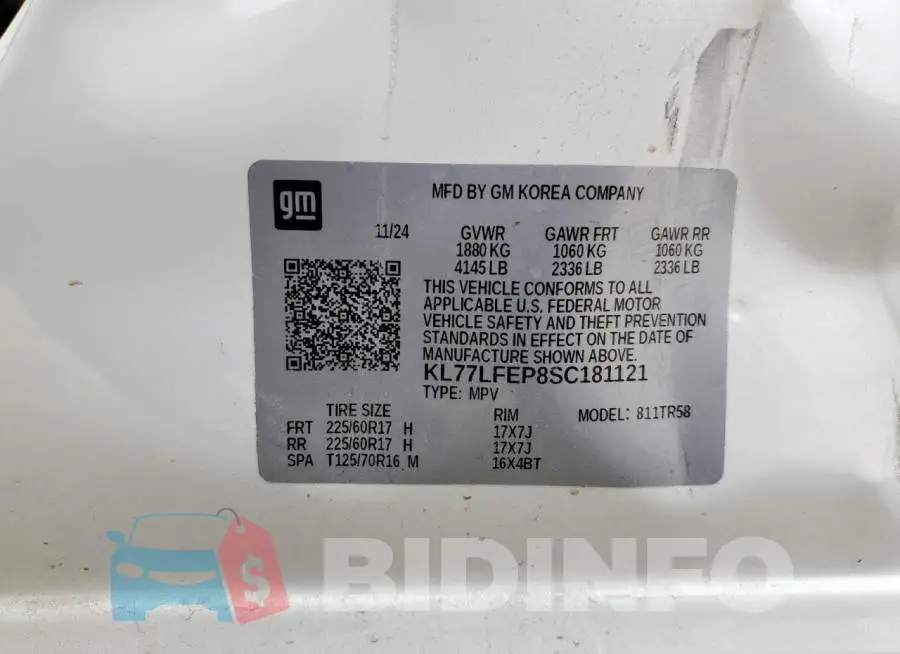 KL77LFEP8SC181121 Photo# 14