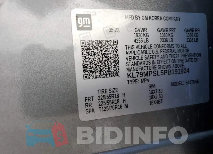 KL79MPSL5PB191924 Photo# 14
