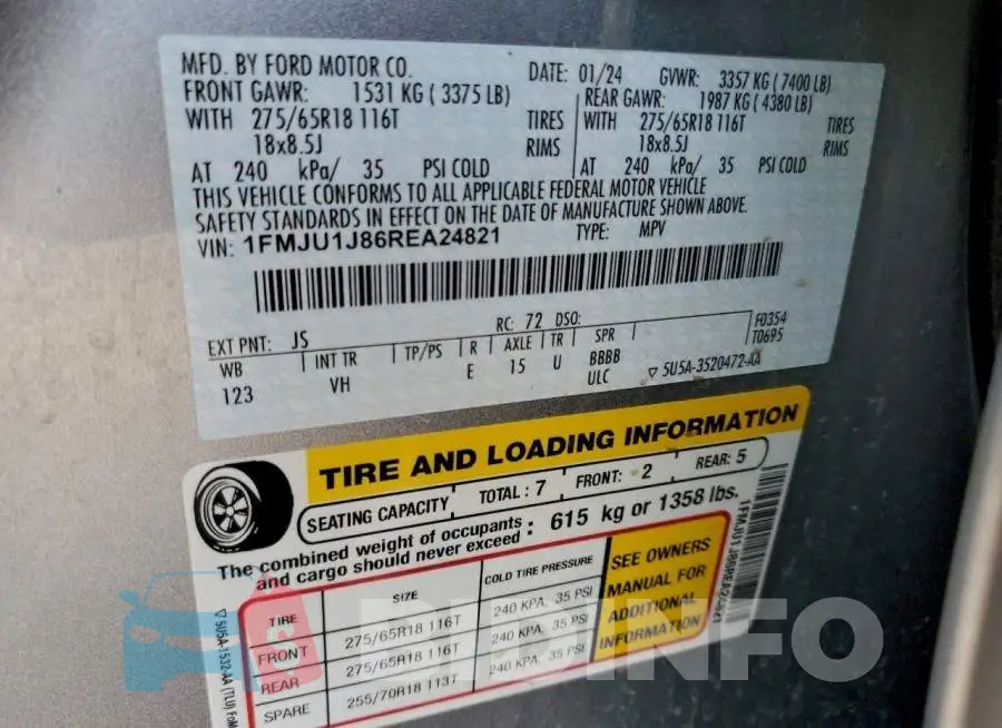 1FMJU1J86REA24821 Photo# 13