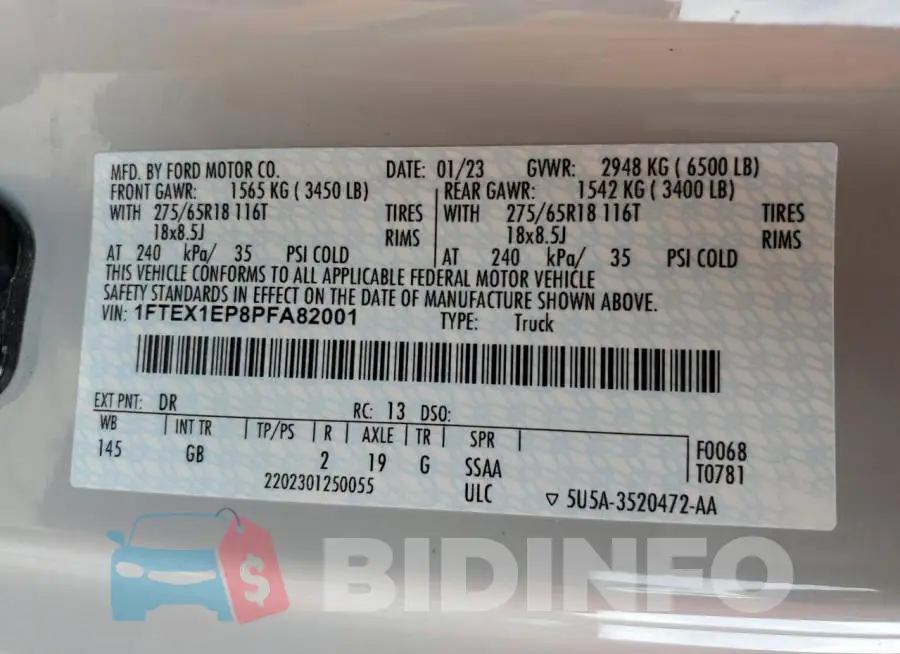 1FTEX1EP8PFA82001 Photo# 13