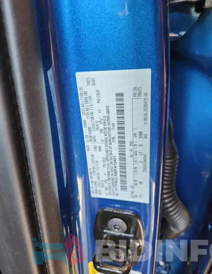 1FTFW2L59SFA12451 Photo# 12