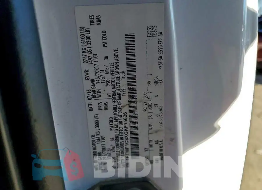 1FTMF1C8XGKF15626 Photo# 12