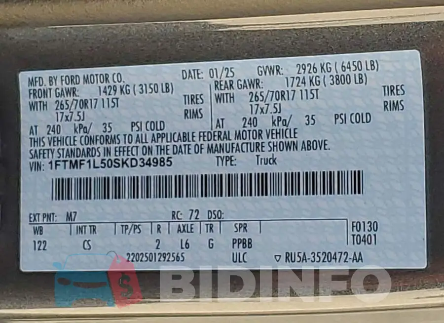 1FTMF1L50SKD34985 Photo# 12