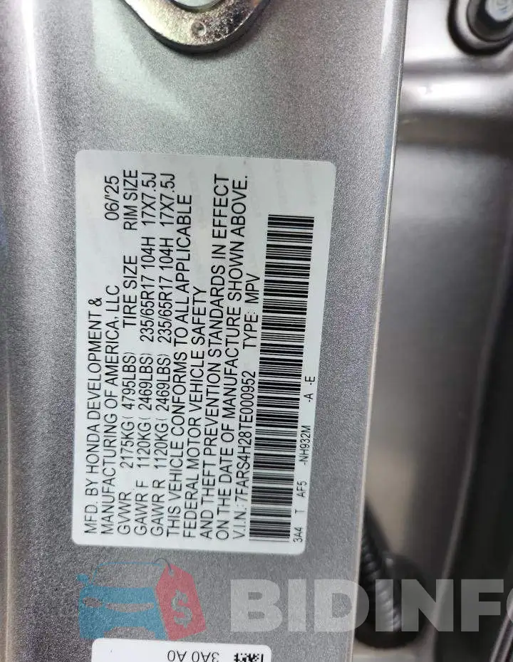 7FARS4H28TE000952 Photo# 14