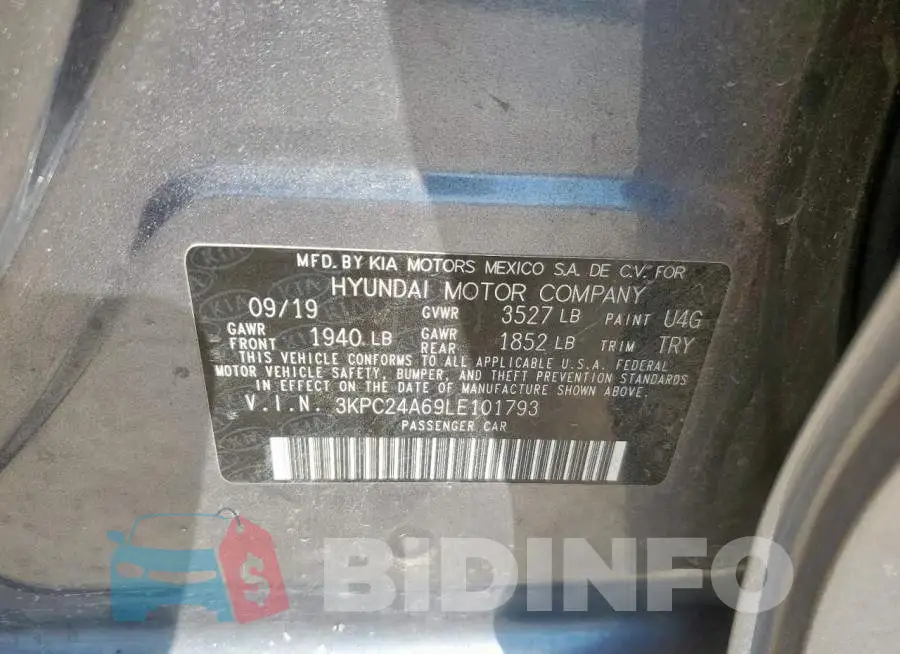 3KPC24A69LE101793 Photo# 12