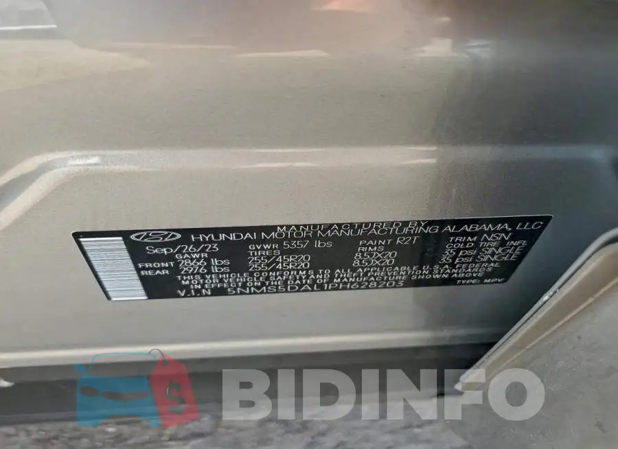 5NMS5DAL1PH628203 Photo# 12