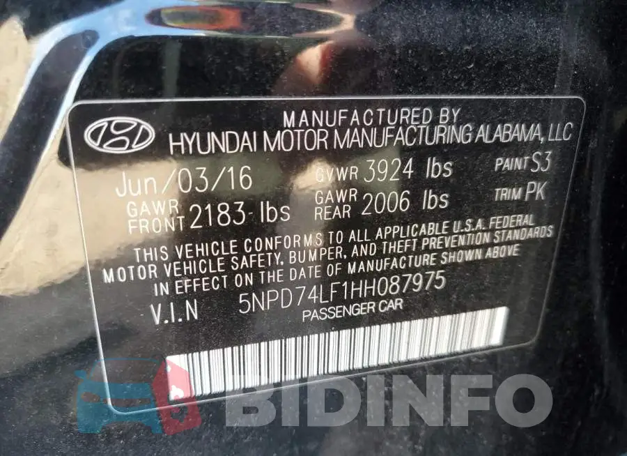5NPD74LF1HH087975 Photo# 13