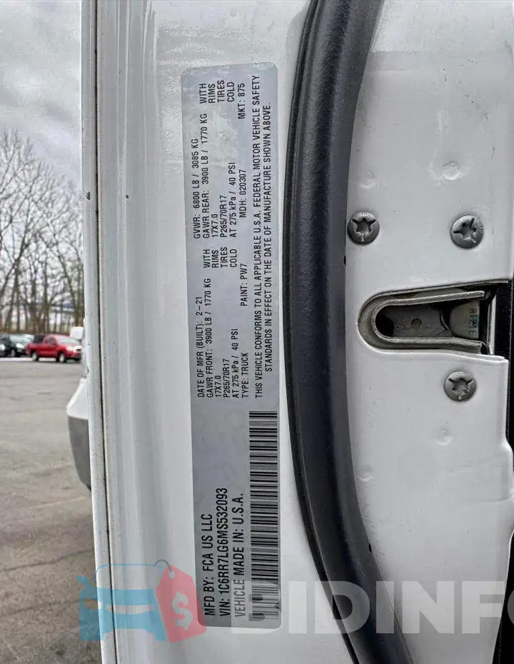 1C6RR7LG6MS532093 Photo# 12