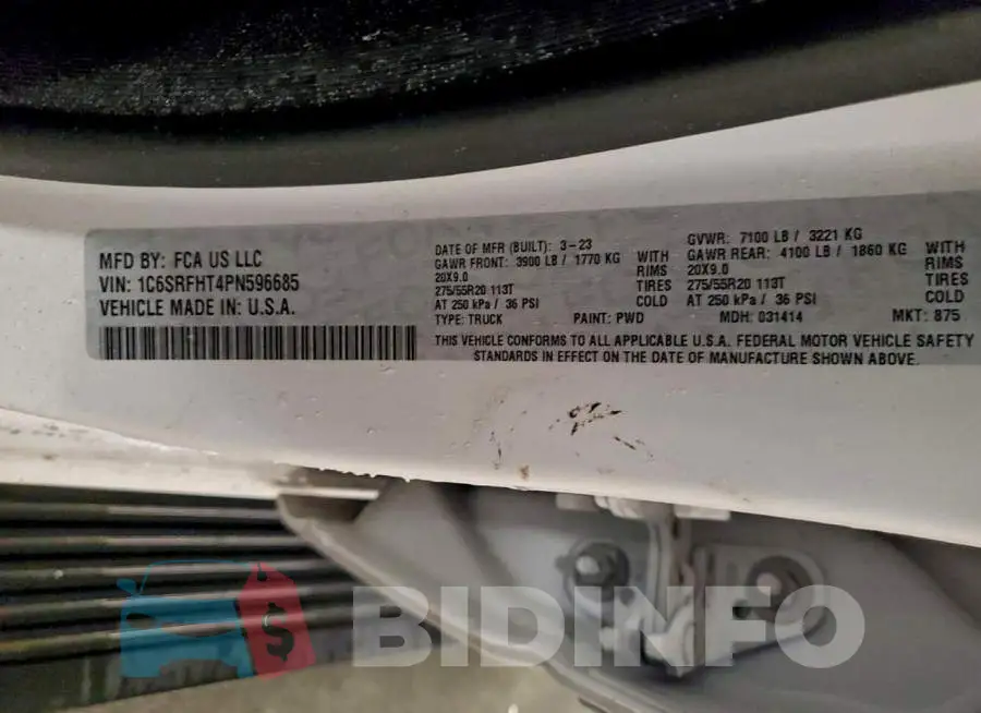 1C6SRFHT4PN596685 Photo# 12