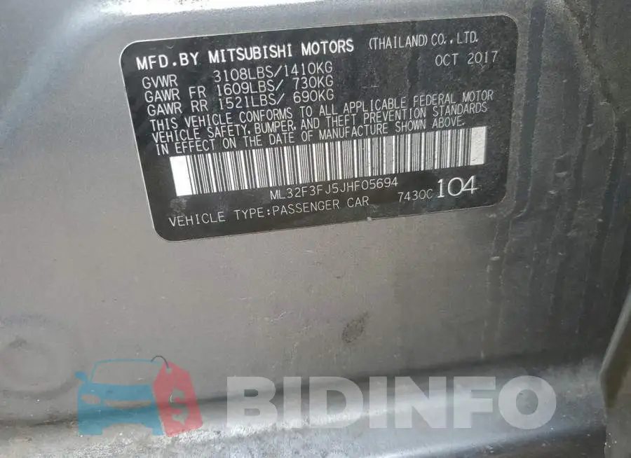 ML32F3FJ5JHF05694 Photo# 12