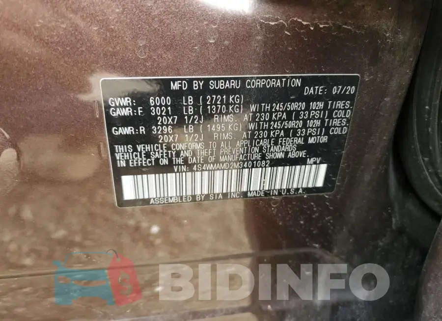 4S4WMAMD2M3401082 Photo# 13