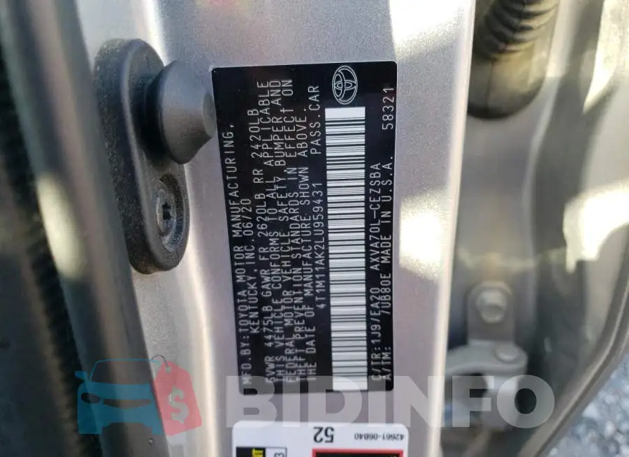 4T1M11AK2LU959431 Photo# 12