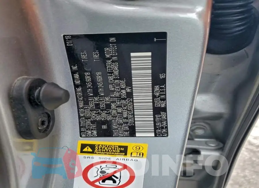 5TDBZRFH2JS826752 Photo# 12