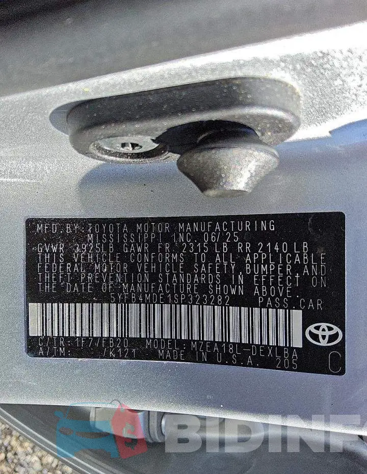 5YFB4MDE1SP323282 Photo# 12