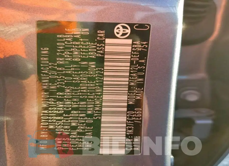 5YFM4MCE4NP112723 Photo# 13