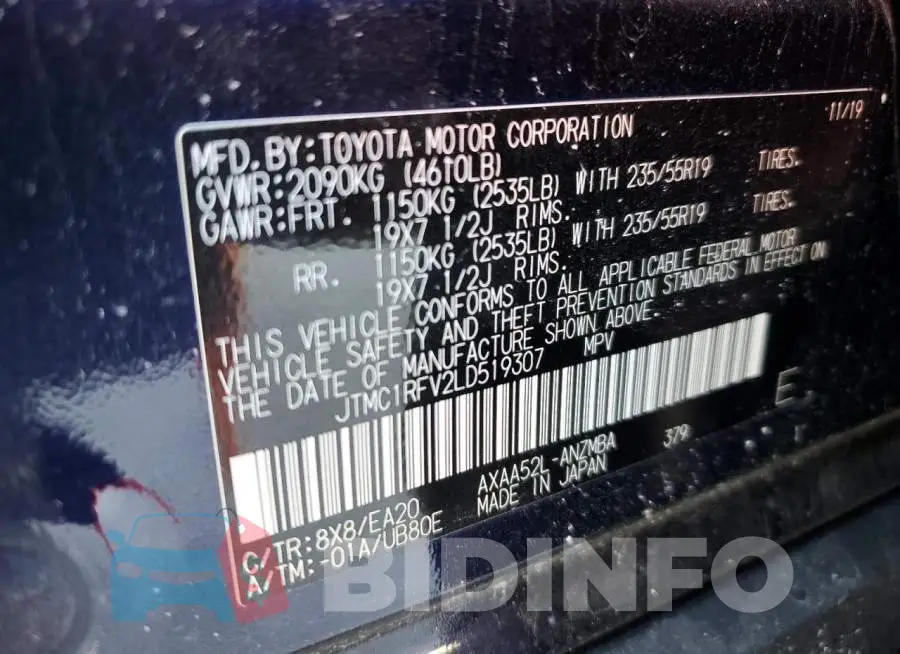 JTMC1RFV2LD519307 Photo# 14