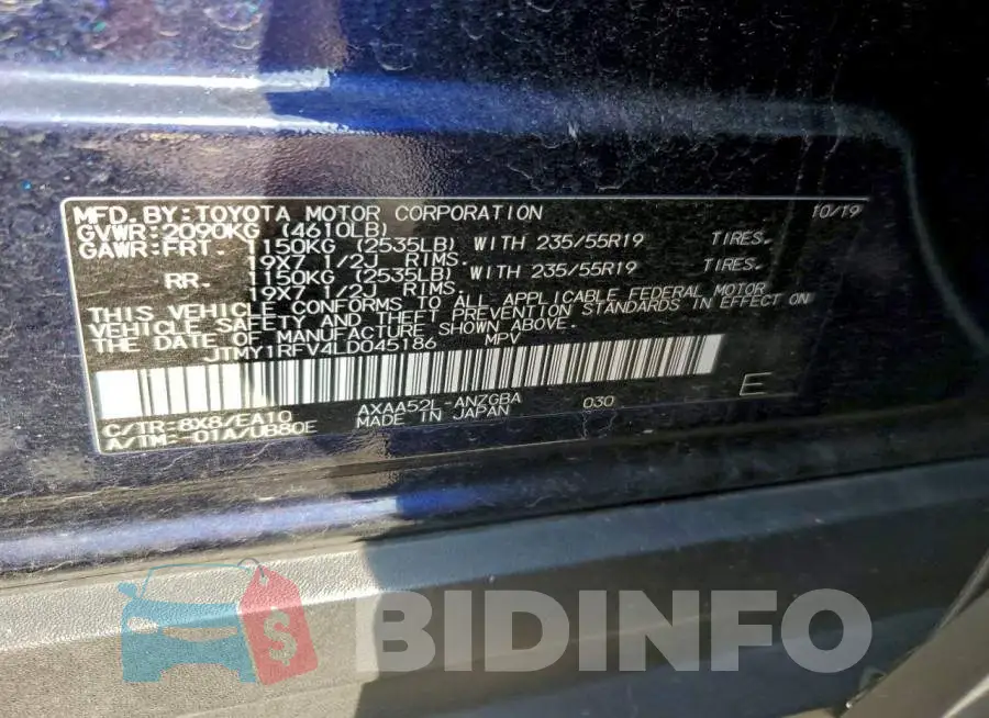 JTMY1RFV4LD045186 Photo# 13