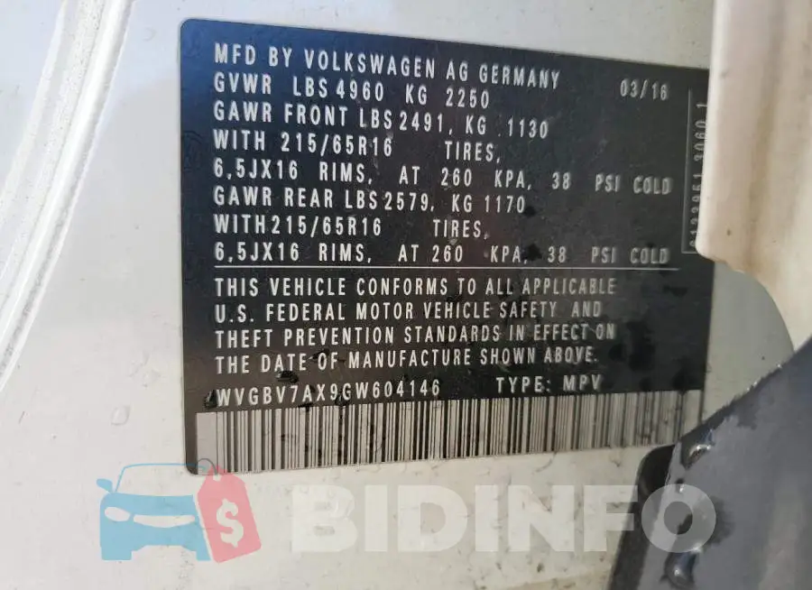 WVGBV7AX9GW604146 Photo# 12
