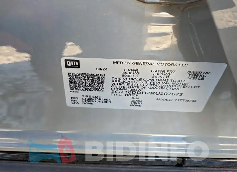 1GT10DDB7RU107673 Photo# 13