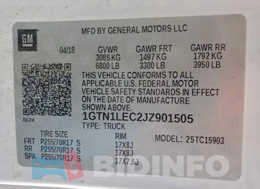 1GTN1LEC2JZ901505 Photo# 12