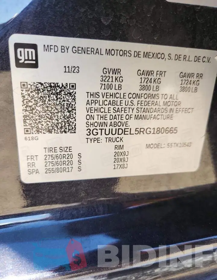 3GTUUDEL5RG180665 Photo# 12