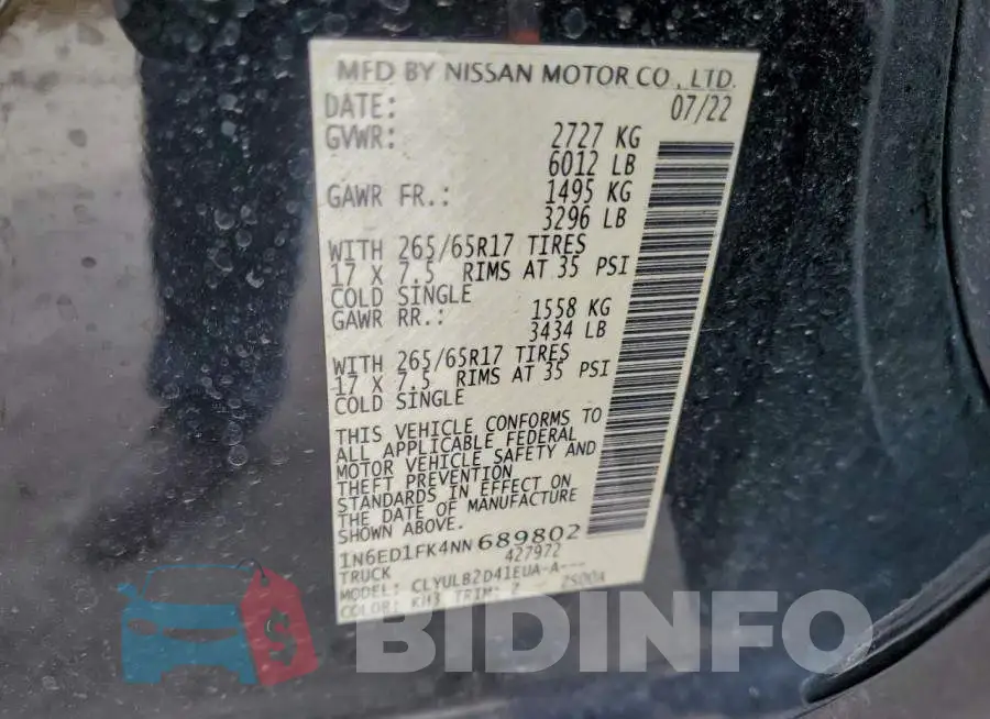 1N6ED1FK4NN689802 Photo# 13