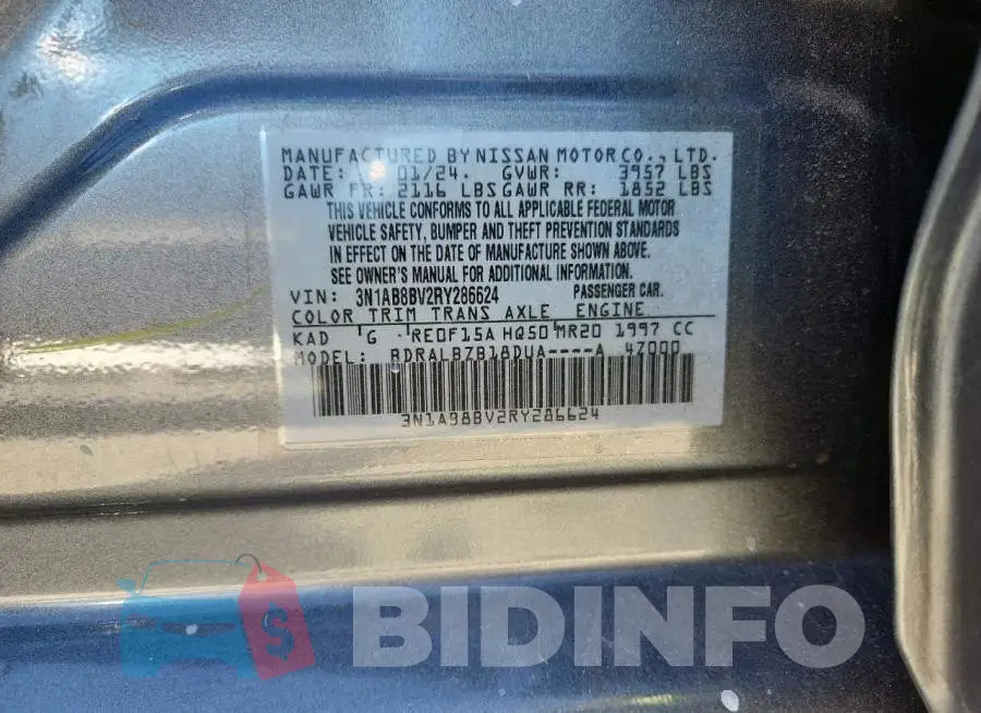 3N1AB8BV2RY286624 Photo# 12