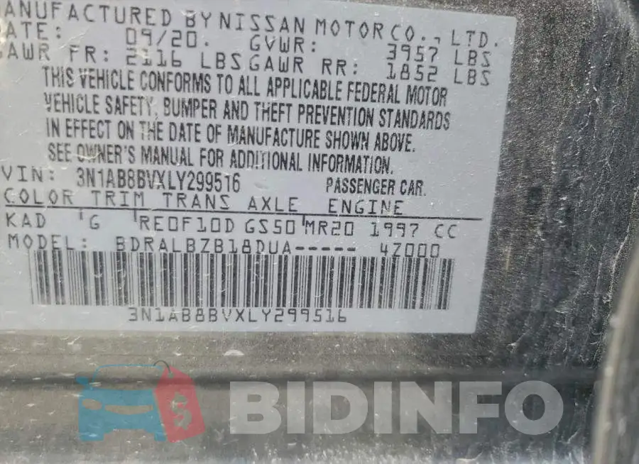 3N1AB8BVXLY299516 Photo# 13