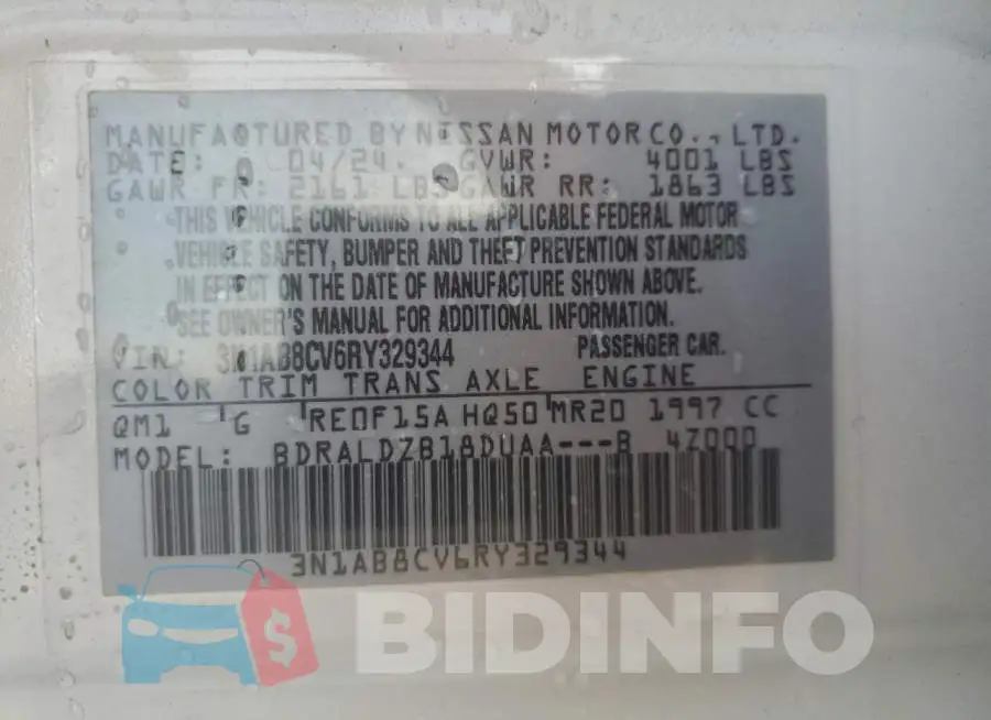 3N1AB8CV6RY329344 Photo# 12